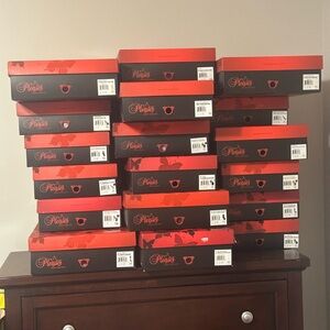 Pleaser Red and Black Shoe Boxes